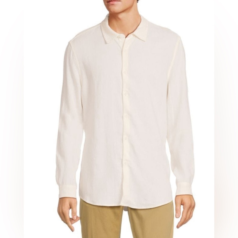 NWT ONIA MENS LINEN SHIRT in color oat